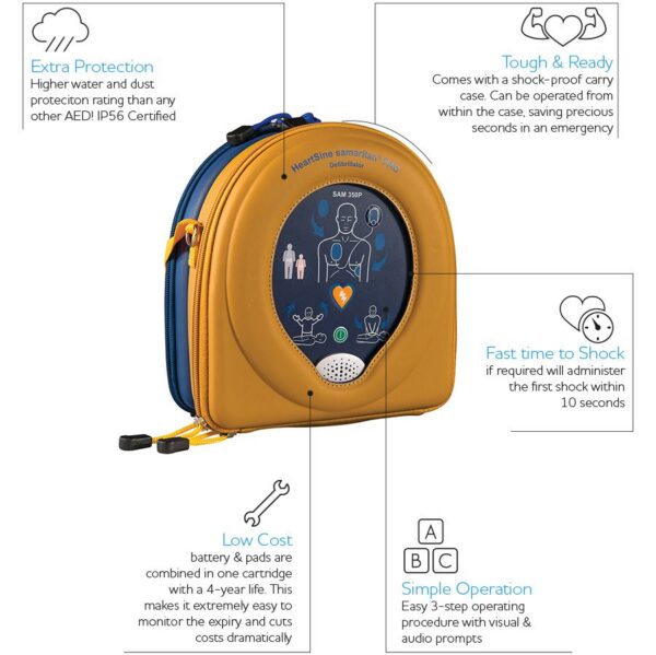 HEARTSINE Samaritan 350P Semi-Automatic Defibrillator (DG) - Image 2