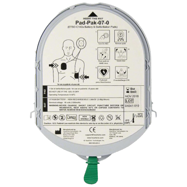 Heartsine Aviation Approved Pad-Pak Adult
